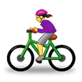 Émoji 🚴‍♀️ Cycliste Femme sur Samsung One UI 4.0 January 2022.