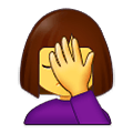 🤦‍♀️ Emoji Mujer Con La Mano En La Frente en Samsung One UI 4.0 January 2022.