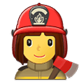 Emoji 👩‍🚒 Pompiere Donna su Samsung One UI 4.0 January 2022.