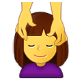 💆‍♀️ Emoji Mujer Recibiendo Masaje en Samsung One UI 4.0 January 2022.