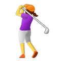 🏌️‍♀️ Emoji Mujer Jugando Al Golf en Samsung One UI 4.0 January 2022.