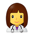👩‍⚕️ Emoji Profesional Sanitario Mujer en Samsung One UI 4.0 January 2022.