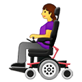 👩‍🦼 Emoji Frau in elektrischem Rollstuhl Samsung One UI 4.0 January 2022.