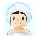 🧖🏻‍♀️ Emoji Mulher Na Sauna: Pele Clara na Samsung One UI 4.0 January 2022.