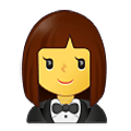 Emoji 🤵‍♀️ Donna In Smoking su Samsung One UI 4.0 January 2022.