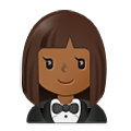 🤵🏾‍♀️ Emoji Mulher De Smoking: Pele Morena Escura na Samsung One UI 4.0 January 2022.