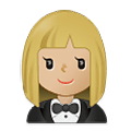 Emoji 🤵🏼‍♀️ Donna In Smoking: Carnagione Abbastanza Chiara su Samsung One UI 4.0 January 2022.