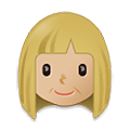 Emoji 👩🏼 Donna: Carnagione Abbastanza Chiara su Samsung One UI 4.0 January 2022.
