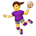 🤾‍♀️ Emoji Mujer Jugando Al Balonmano en Samsung One UI 4.0 January 2022.