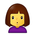🙎‍♀️ Emoji Mulher Fazendo Bico na Samsung One UI 4.0 January 2022.