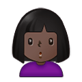 🙎🏿‍♀️ Emoji schmollende Frau: dunkle Hautfarbe Samsung One UI 4.0 January 2022.