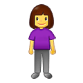🧍‍♀️ Emoji Mulher Em Pé na Samsung One UI 4.0 January 2022.