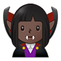 🧛🏿‍♀️ Emoji Vampiresa: Tono De Piel Oscuro en Samsung One UI 4.0 January 2022.