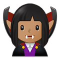 🧛🏽‍♀️ Emoji Mulher Vampira: Pele Morena na Samsung One UI 4.0 January 2022.