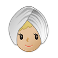👳🏼‍♀️ Emoji Mujer Con Turbante: Tono De Piel Claro Medio en Samsung One UI 4.0 January 2022.