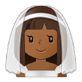 👰🏾‍♀️ Emoji Frau in einem Schleier: mitteldunkle Hautfarbe Samsung One UI 4.0 January 2022.