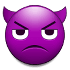 👿 Emoji Cara Enfadada Con Cuernos en Samsung One UI 4.0.