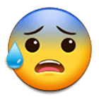 😰 Emoji Cara Con Ansiedad Y Sudor en Samsung One UI 4.0.