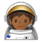 🧑🏾‍🚀 Emoji Astronaut(in): mitteldunkle Hautfarbe Samsung One UI 4.0.