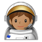 🧑🏽‍🚀 Emoji Astronaut(in): mittlere Hautfarbe Samsung One UI 4.0.