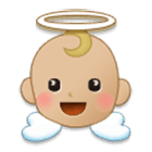 👼🏼 Emoji Bebé ángel: Tono De Piel Claro Medio en Samsung One UI 4.0.