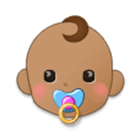 👶🏽 Emoji Baby: mittlere Hautfarbe Samsung One UI 4.0.