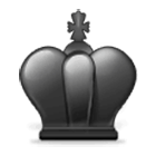 ♚ Emoji Rey de color negro de ajedrez en Samsung One UI 4.0.