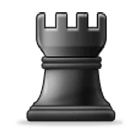 Emoji ♜ Torre nera scacchistica su Samsung One UI 4.0.