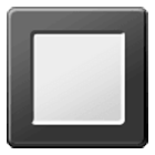 🔲 Emoji Botón Cuadrado Con Borde Negro en Samsung One UI 4.0.