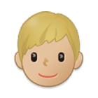 Emoji 👦🏼 Bambino: Carnagione Abbastanza Chiara su Samsung One UI 4.0.