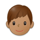 👦🏽 Emoji Niño: Tono De Piel Medio en Samsung One UI 4.0.