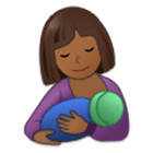 🤱🏾 Emoji Lactancia Materna: Tono De Piel Oscuro Medio en Samsung One UI 4.0.