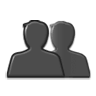 👥 Emoji Silhouette mehrerer Büsten Samsung One UI 4.0.
