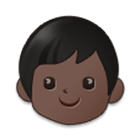 🧒🏿 Emoji Infante: Tono De Piel Oscuro en Samsung One UI 4.0.