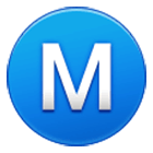 Émoji Ⓜ️ M Encerclé sur Samsung One UI 4.0.