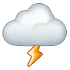 🌩️ Emoji Wolke mit Blitz Samsung One UI 4.0.