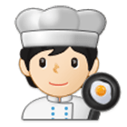 Emoji 🧑🏻‍🍳 Persona Che Cucina: Carnagione Chiara su Samsung One UI 4.0.