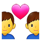 Émoji 👨‍❤️‍👨 Couple Avec Cœur : Homme Et Homme sur Samsung One UI 4.0.