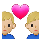 Emoji 👨🏼‍❤️‍👨🏼 Coppia Con Cuore - Uomo: Carnagione Chiara, Uomo: Carnagione Chiara su Samsung One UI 4.0.