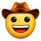 Emoji 🤠 Faccina Con Cappello Da Cowboy su Samsung One UI 4.0.