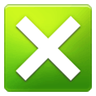❎ Emoji Kreuzsymbol im Quadrat Samsung One UI 4.0.