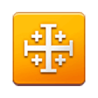 Émoji ☩ Croix de Jérusalem sur Samsung One UI 4.0.