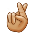 🤞🏼 Emoji Hand mit gekreuzten Fingern: mittelhelle Hautfarbe Samsung One UI 4.0.