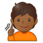 🧏🏾 Emoji Persona Sorda: Tono De Piel Oscuro Medio en Samsung One UI 4.0.