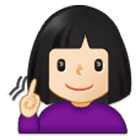 🧏🏻‍♀️ Emoji gehörlose Frau: helle Hautfarbe Samsung One UI 4.0.