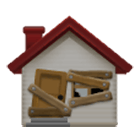 Emoji 🏚️ Casa In Rovina su Samsung One UI 4.0.