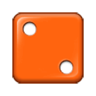 Emoji ⚁ Dado-2 su Samsung One UI 4.0.