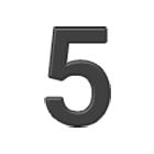 5️ Emoji Número cinco en Samsung One UI 4.0.