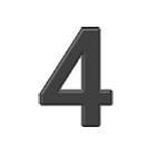 4️ Emoji Ziffer Vier Samsung One UI 4.0.