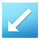 Emoji ↙️ Freccia In Basso A Sinistra su Samsung One UI 4.0.